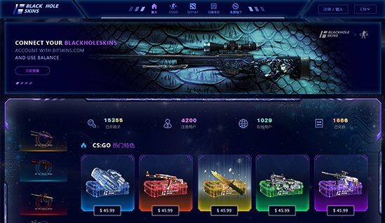 吖吖网络网页UI设计案例-《blackholes》